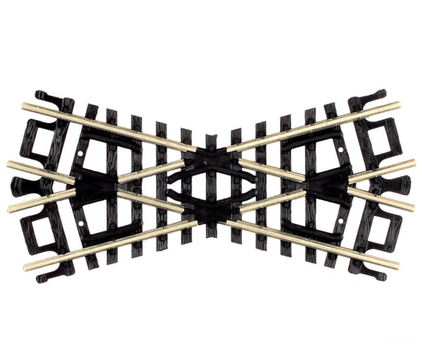 Atlas N 2566 Crossings W/Black Ties -- 30 Degrees Track & Turnouts