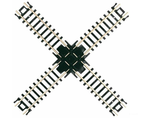Atlas N 2569 Crossings W/Black Ties -- 90 Degrees Track & Turnouts