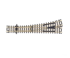 Atlas N 2750 Code 80 Custom Line No. 4 Standard Turnout -- Left Hand Track & Turnouts