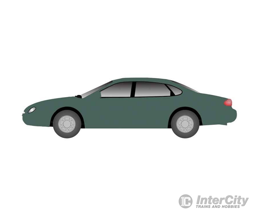 Atlas N 2902 American Automobiles - Ford - Taurus 1996 4-Door Sedan pkg(2) - Medium Willow Green Cars & Trucks