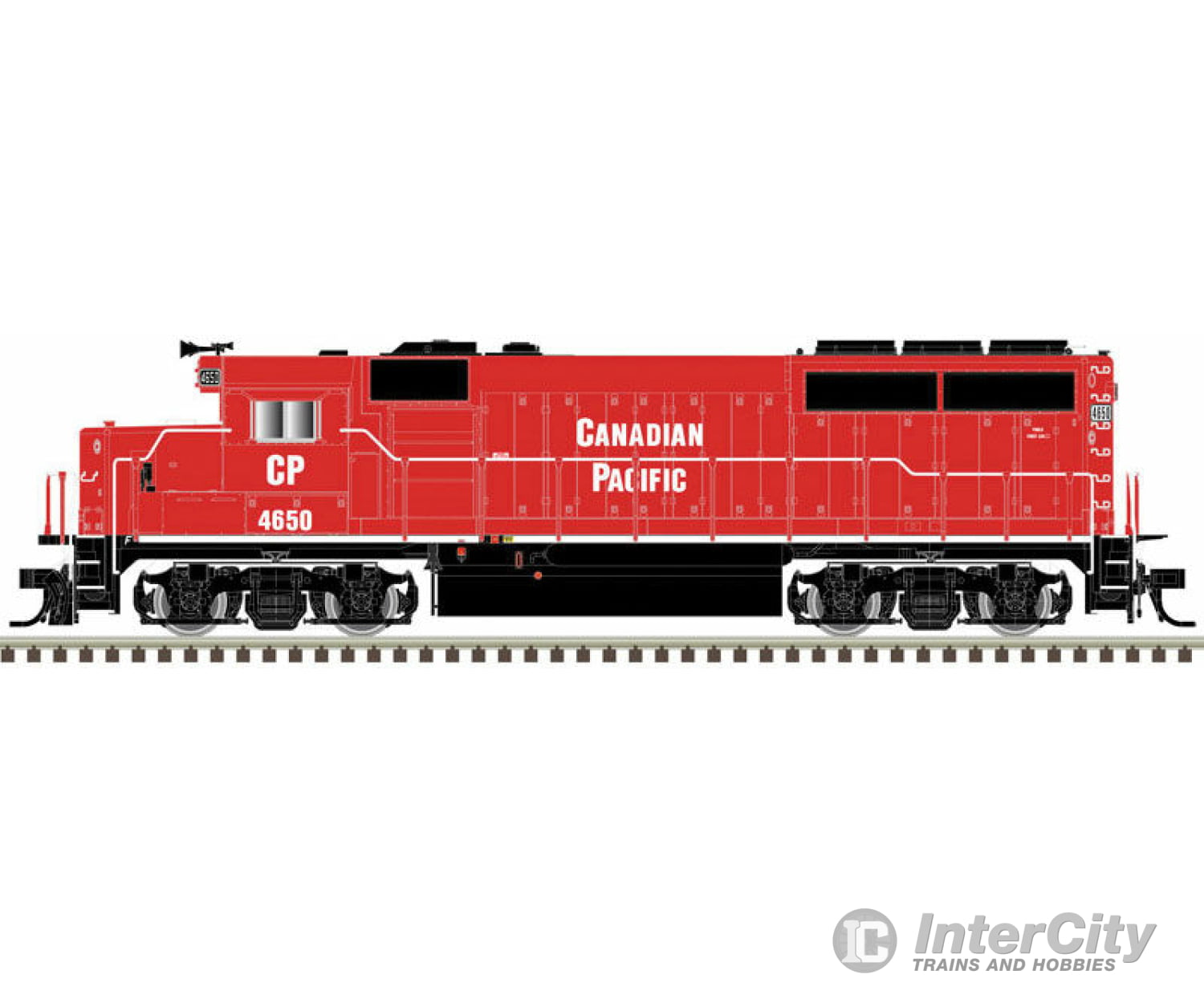 Atlas N 40004709 Emd Gp40-2 No Dynamic Brakes - Standard Dc Master Silver(R) -- Canadian Pacific