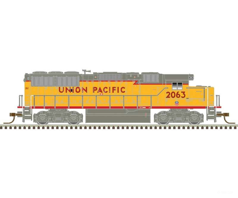 Atlas 40004903 Emd Gp60 - Standard Dc Master(Tm) Silver -- Union Pacific 2063 (Yellow Red Gray Sill