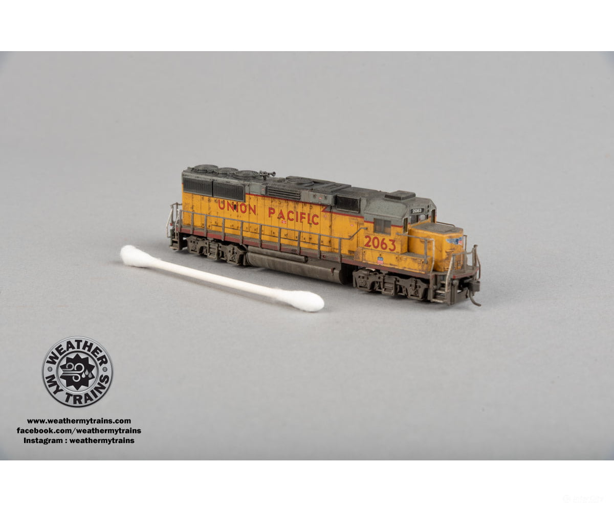 Atlas N 40004923 EMD GP60 - LokSound and DCC - Master(TM) Gold - Union Pacific 2063 - Weathered by WEATHER MY TRAINS