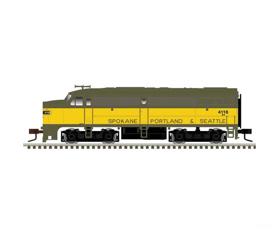 Atlas N 40005051 Alco FA1 Large Numberboards - Standard DC - Master(R) Silver - Burlington Northern #4112 (Ex-SP&S