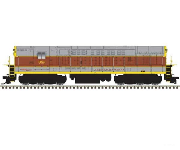 Atlas 40005383 Fm H-24-66 Phase 1A Trainmaster - Standard Dc -- Erie Lackawanna #1854 (Gray Maroon