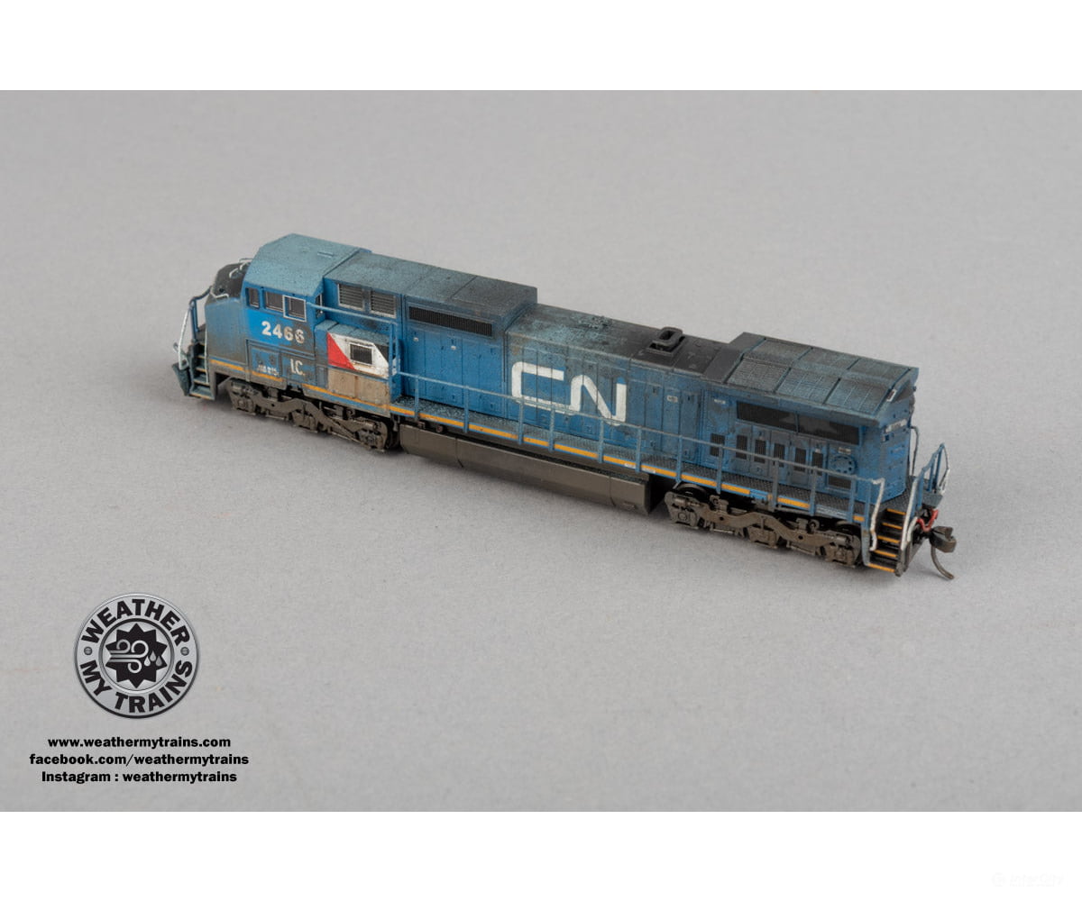 Atlas N 40005847 GE Dash 8-40CW - Sound and DCC - Master(R) Gold - Canadian National IC #2466 - Weathered by WEATHER MY