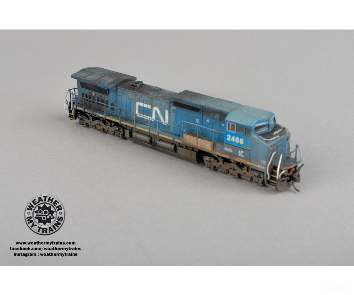 Atlas N 40005847 GE Dash 8-40CW - Sound and DCC - Master(R) Gold - Canadian National IC #2466 - Weathered by WEATHER MY