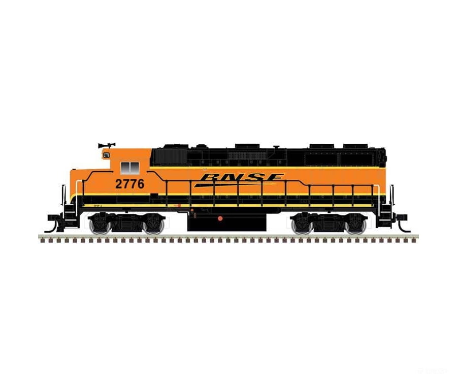 Atlas N 40005901 EMD GP39-2 Phase I - Standard DC - Master(R) Silver - BNSF Railway #2772 (orange black Wedge Logo)
