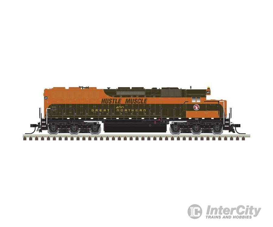 Atlas N 40005993 EMD SD45 Low Nose - Standard DC - Master(R) Silver - Great Northern #400 Hustle Muscle (Omaha Orange