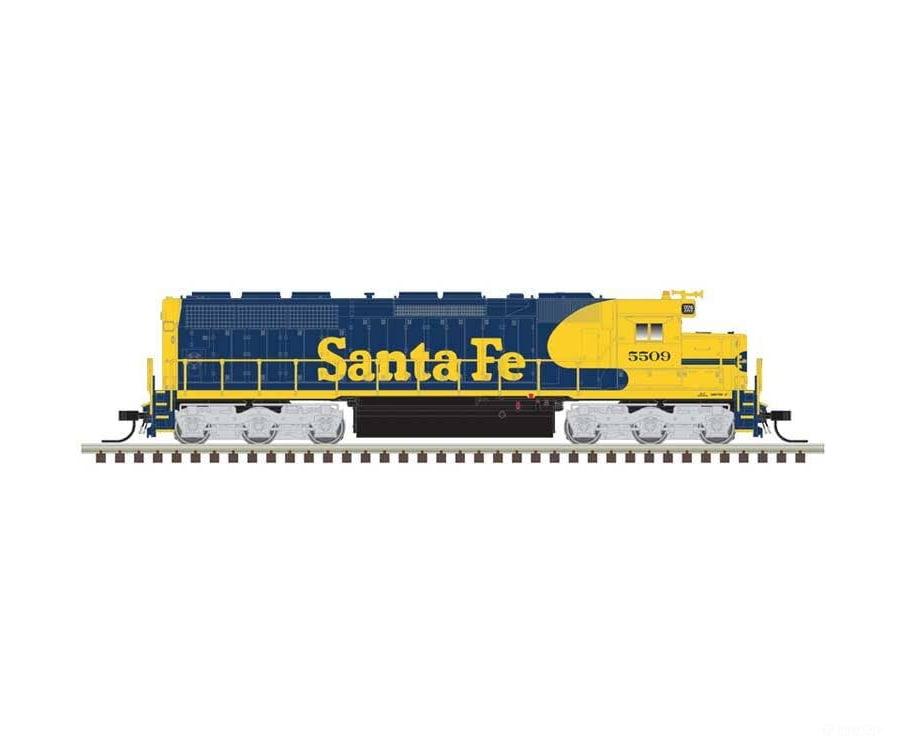 Atlas N 40006020 EMD SD45 Low Nose - Sound and DCC - Master(R) Gold - Santa Fe #5509 (Warbonnet blue yellow) Locomotives