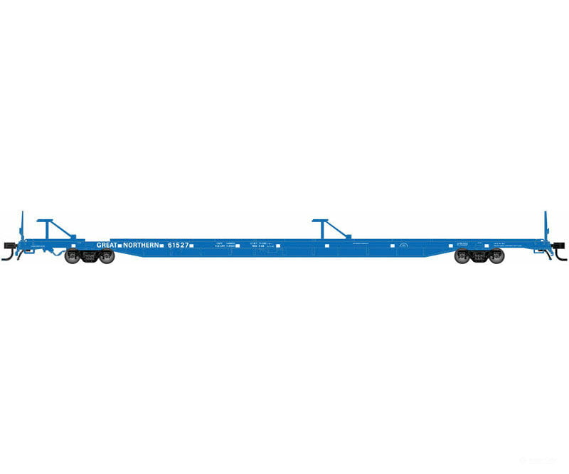 Atlas N 50001736 89 Intermodal Flatcar W/Mid/End Hitches - Ready To Run -- Great Northern #61531