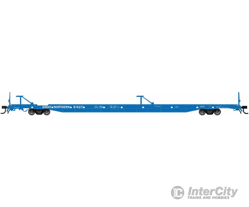 Atlas N 50001737 89 Intermodal Flatcar W/Mid/End Hitches - Ready To Run -- Great Northern #61533