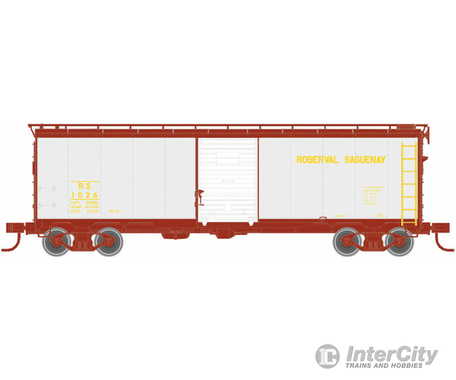 Atlas N 50002498 1932 Ara 40 Steel Boxcar - Ready To Run Master(R) -- Roberval Saguenay #1026 (Gray