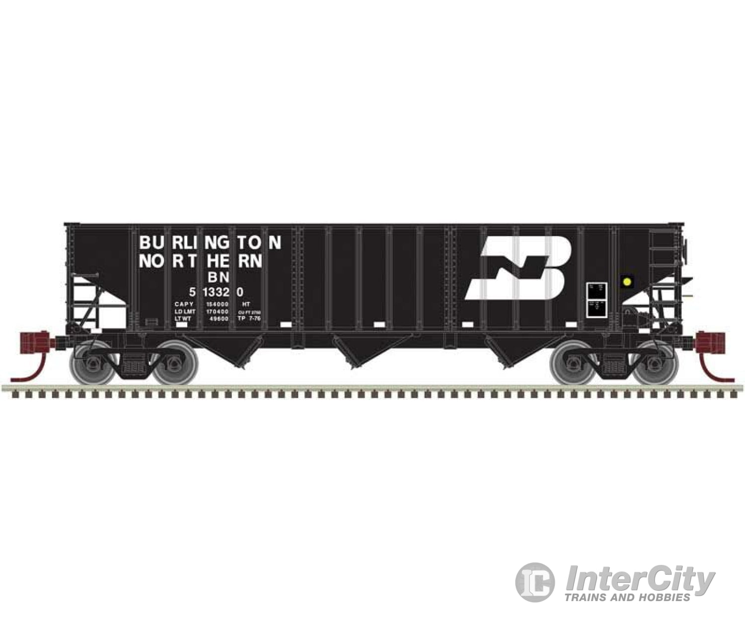 Atlas N 50003057 Pullman-Standard 2750 3-Bay Hopper - Ready To Run -- Burlington Northern #513355