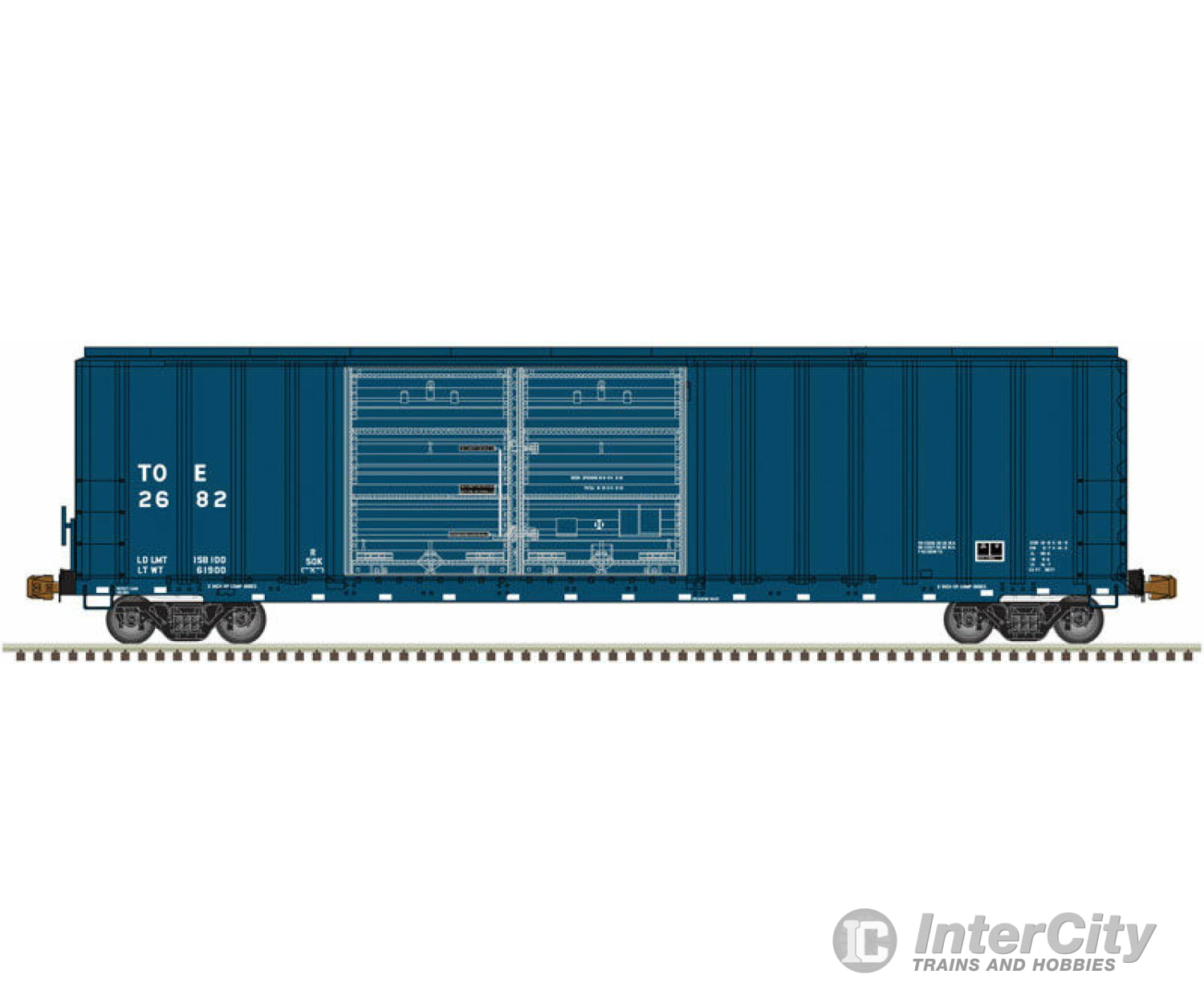 Atlas N 50003074 Fmc 5077 50 Double-Door Boxcar W/Offset Doors - Ready To Run -- Texas Oklahoma &