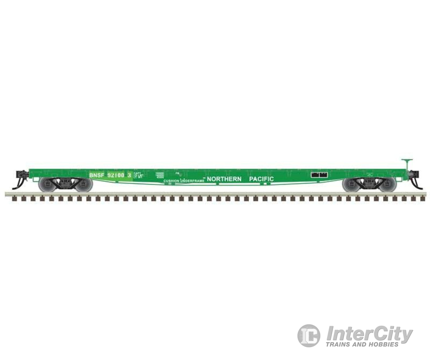 Atlas N 50003924 60 Flatcar - Ready To Run -- Burlington Northern & Santa Fe #521001 (Ex-Northern