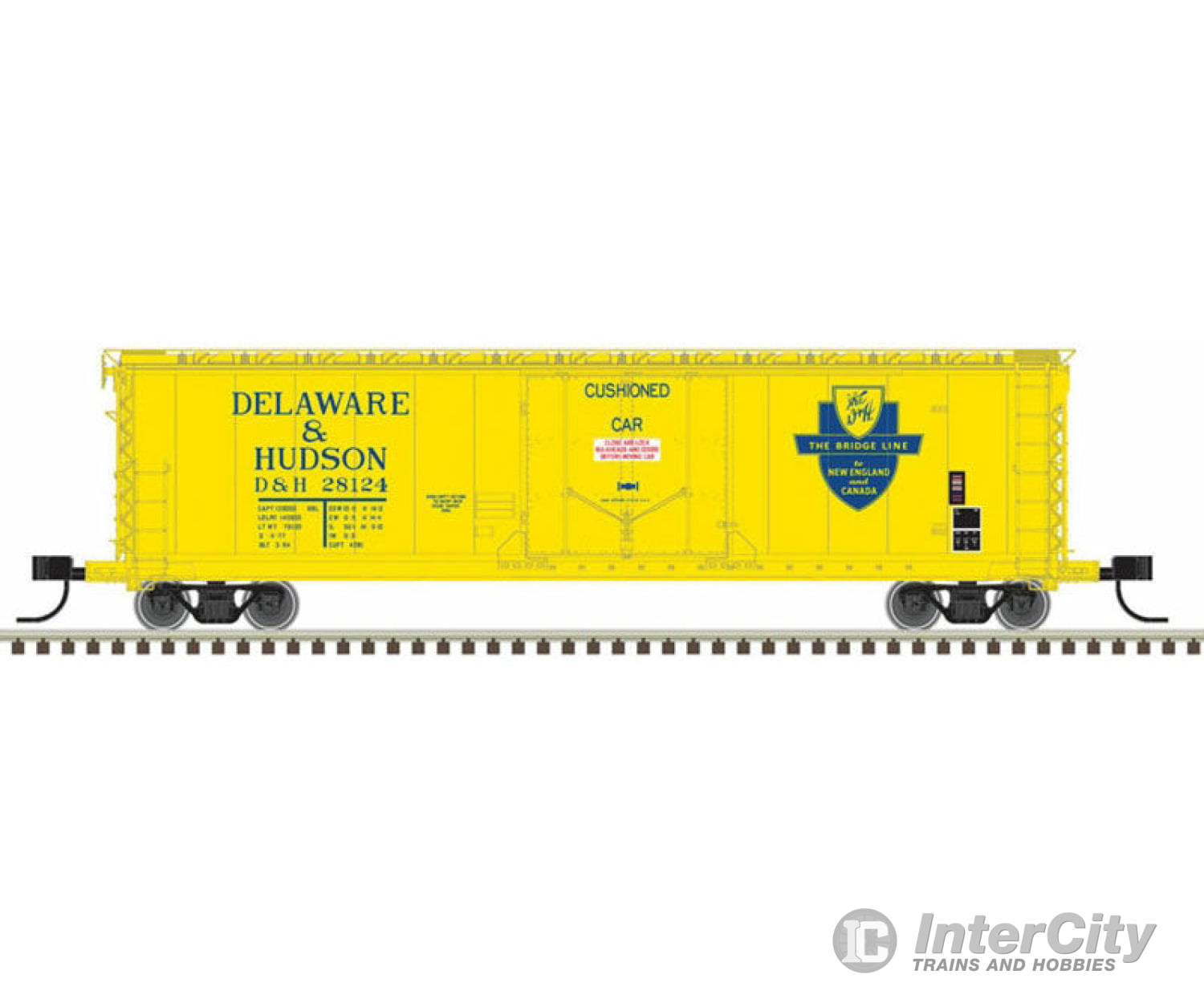 Atlas N 50004458 50 Rbl Plug-Door Boxcar - Ready To Run Master(R) -- Delaware & Hudson #28124