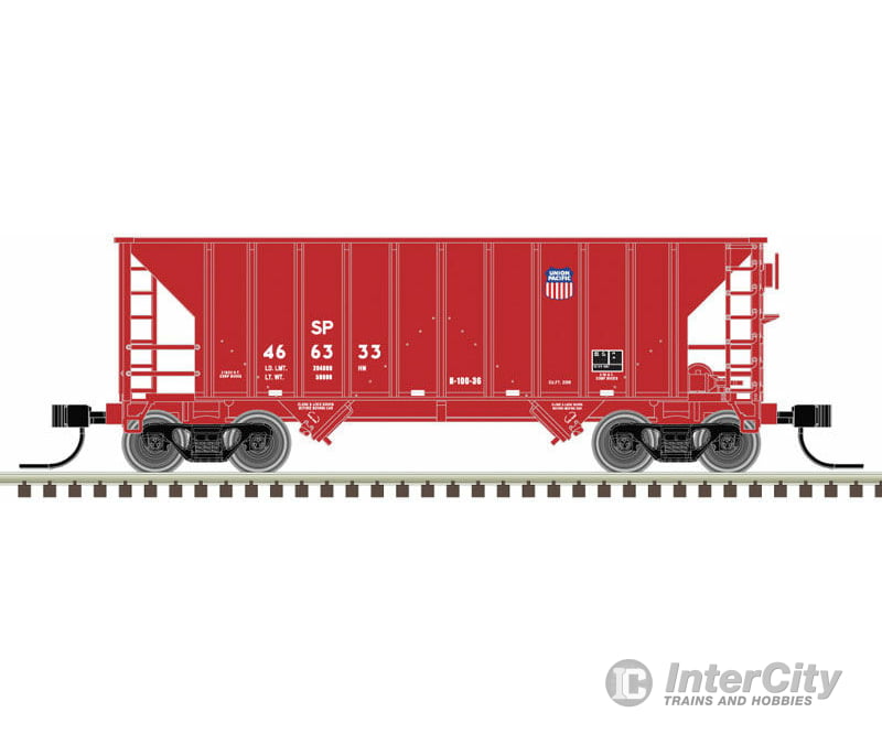 Atlas N 50004551 Greenville 100-Ton 2-Bay Hopper - Ready To Run Master(Tm) -- Union Pacific Sp
