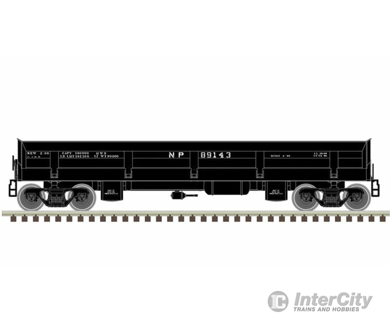 Atlas N 50005277 Difco Side-Dump Car - Ready-To-Run Master(R) -- Northern Pacific 89143 (Black)