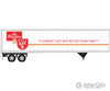 Atlas N 50005612 45’ Pines Trailer Assembled Old Milwaukee (White Red Gold) Freight Loads &