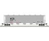 Atlas 50005681 Trinity Pd5000 Covered Hopper - Ready To Run -- Kansas City Southern #6007 (Gray