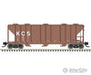 Atlas N 50005742 Ps - 4000 3 - Bay Covered Hopper Kansas City Southern Kcs 101 (Boxcar Red White)