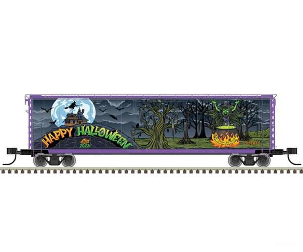 Atlas N 50006267 50 Rbl Plug-Door Boxcar - Ready To Run Master(R) -- Halloween Wtch #2022 (Halloween