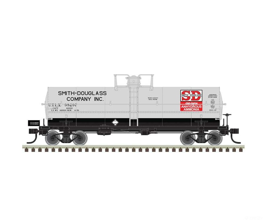 Atlas 50006596 11 000-Gallon Tank Car W/Platform - Ready To Run Master(R) -- Smith Douglass Utlx