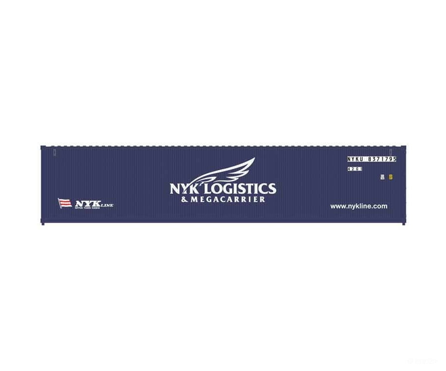 Atlas N 50006825 40’ Standard-Height Container 3-Pack - Assembled - Master(R) - NYK Line Set #2 (blue white) Freight
