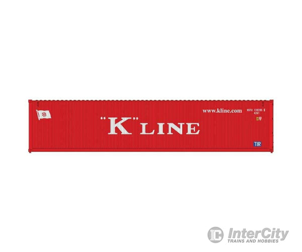 Atlas N 50006830 40’ Standard-Height Container 3-Pack - Assembled - Master(R) - K-Line Set #1 (red white) Freight Cars