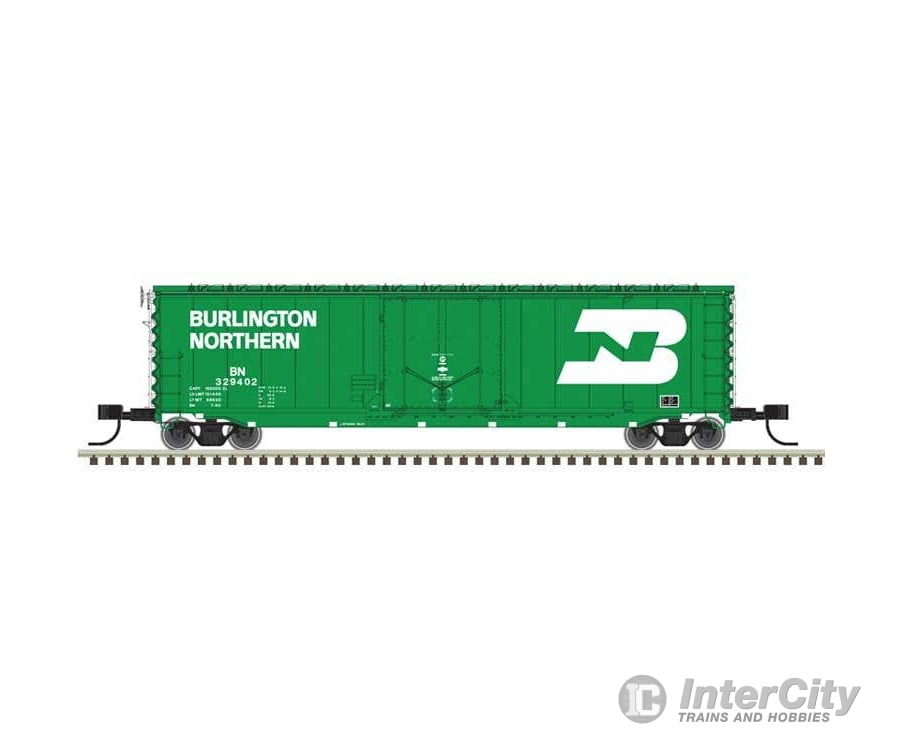 Atlas N 50007146 50’ General American RBL Plug-Door Boxcar - Master(R) - Burlington Northern #329413 (Cascade Green