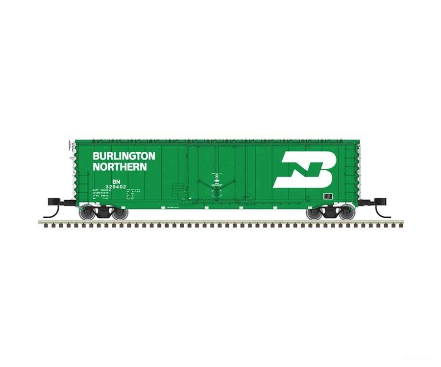 Atlas N 50007147 50’ General American RBL Plug-Door Boxcar - Master(R) - Burlington Northern #329428 (Cascade Green