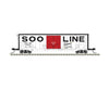 Atlas N 50007161 50’ General American RBL Plug-Door Boxcar - Master(R) - Soo Line #178294 (white black red Door
