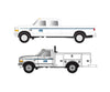 Atlas 60000154 1990S Ford(R) F-250 - F-350 Standard Cab Pickup Set Assembled1990S -- Csx