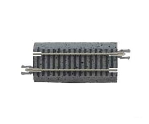 Atlas G2404 Code 65 Straight Track With Gray Ballast - True -- 2 5.1Cm Pkg(6) & Roadbed