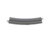 Atlas G2412 Code 65 Curved Track With Gray Ballast - True -- 12-1/2 31.8Cm Radius Pkg(8) & Roadbed