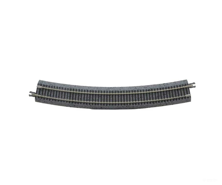 Atlas G2495 Code 65 Curved Track With Gray Ballast - True -- 17 43.2Cm Radius Pkg(6) & Roadbed