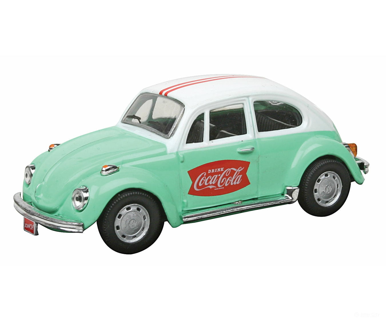 Atlas O 1/43 4001042 1966 Volkswagen Beetle - Assembled -- Coca Cola (Green Red White) Cars & Trucks