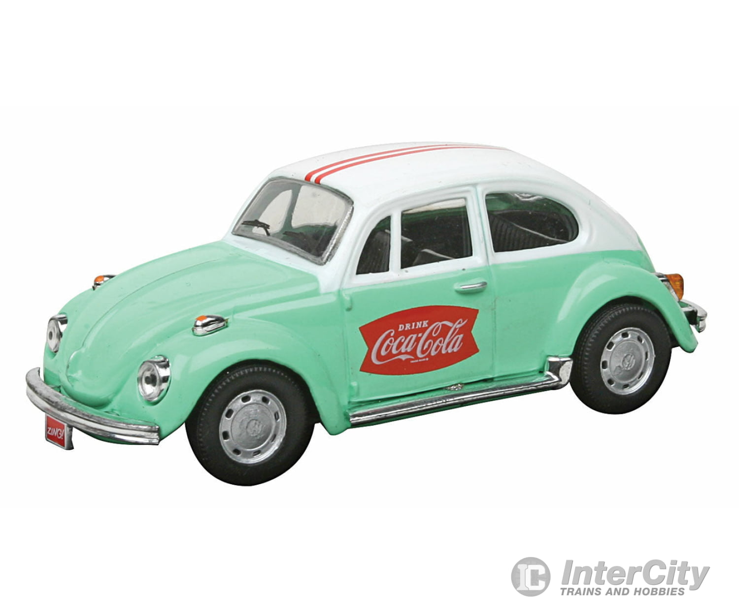 Atlas O 1/43 4001042 1966 Volkswagen Beetle - Assembled -- Coca Cola (Green Red White) Cars & Trucks