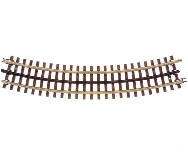 Atlas O 6045 21St Century Track System(Tm) Nickel Silver Rail W/Brown Ties - 3-Rail O45 Full Curved