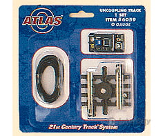Atlas O 6059 21St Century Track System(Tm) Nickel Silver Rail W/Brown Ties - 3-Rail -- Uncoupler