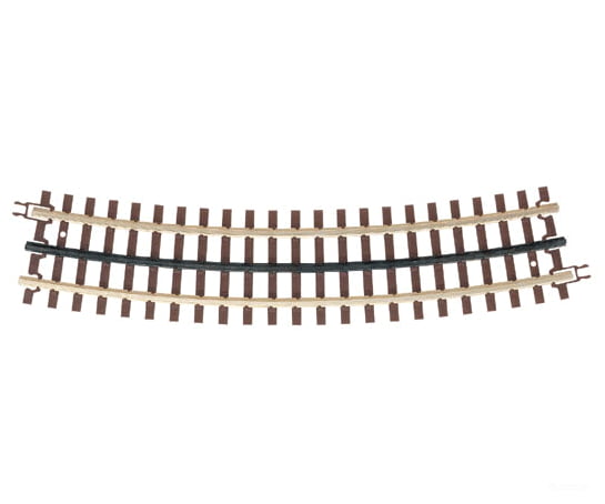 Atlas O 6064 21St Century Track System(Tm) Nickel Silver Rail W/Brown Ties - 3-Rail O63 Full Curved