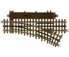 Atlas O 6076 21St Century Track System(Tm) Nickel Silver Rail W/Brown Ties - 3-Rail O36 Right Hand