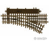 Atlas O 6076 21St Century Track System(Tm) Nickel Silver Rail W/Brown Ties - 3-Rail O36 Right Hand