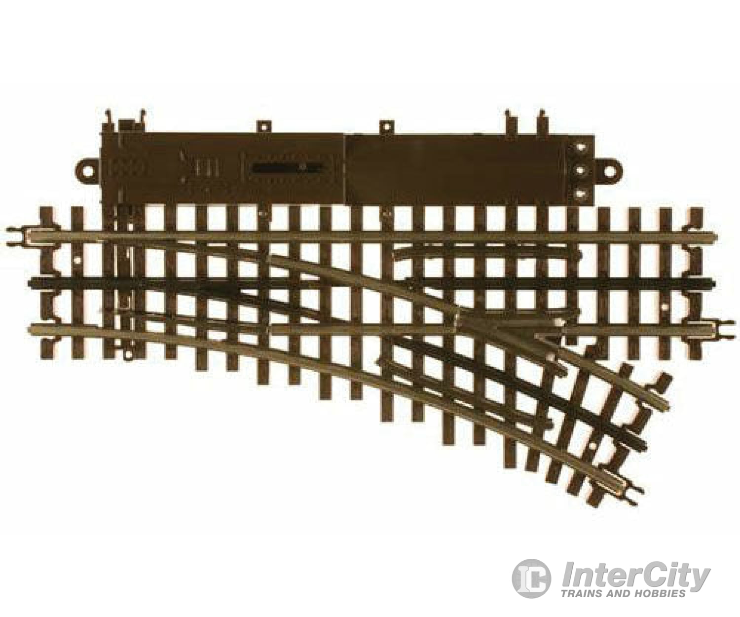 Atlas O 6076 21St Century Track System(Tm) Nickel Silver Rail W/Brown Ties - 3-Rail O36 Right Hand