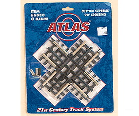 Atlas O 6080 21St Century Track System(Tm) Nickel Silver Rail W/Brown Ties - 3-Rail -- 90-Degree