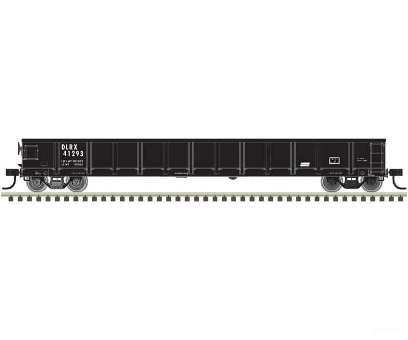 Atlas Trainman Ho 20005428 Evans 52 Gondola - Ready To Run -- Ge Railcar Services Dlrx 41284 (Black)
