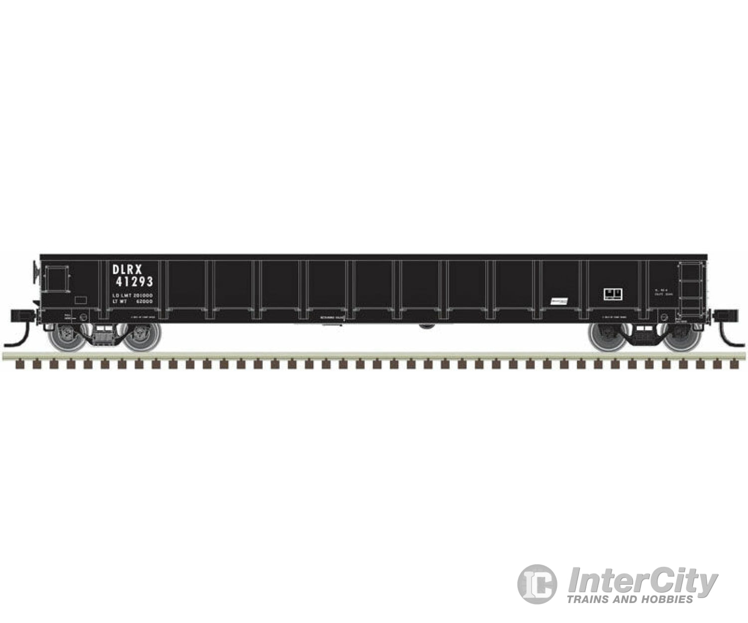 Atlas Trainman Ho 20005430 Evans 52 Gondola - Ready To Run -- Ge Railcar Services Dlrx 41293 (Black)