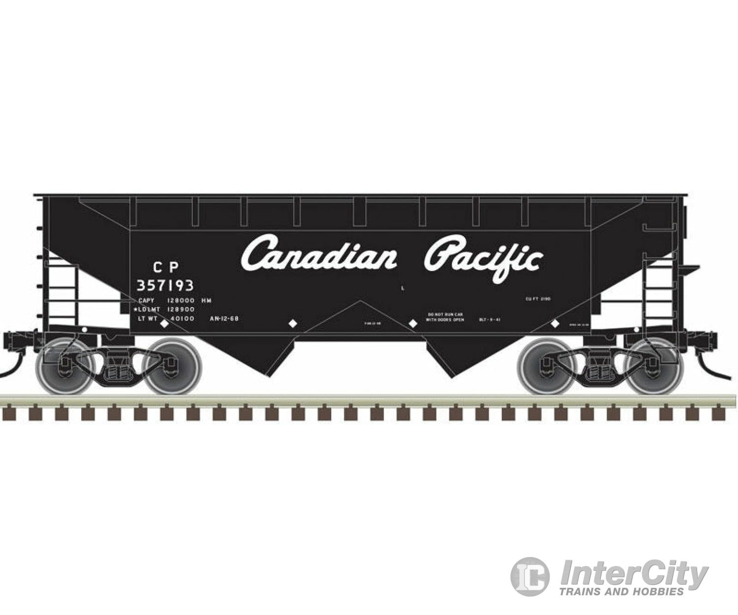 Atlas Trainman Ho 20005894 2-Bay Offset-Side Hopper With Flat Ends - Ready To Run -- Canadian