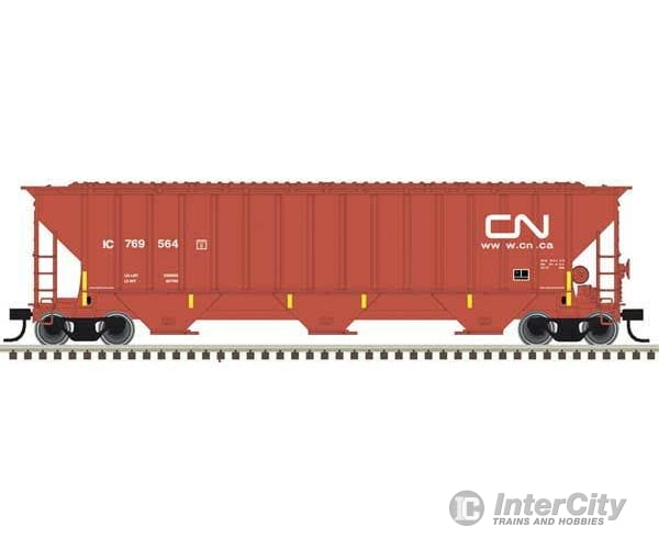 Atlas Trainman HO 20006653 Thrall 4750 Covered Hopper - Canadian National IC 769564 (Boxcar Red white) Freight Cars